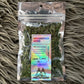 Package of Catskill Meowtains Woodstock Weed Leaves & Buds. A quarter ounce of organically grown, hand-harvested loose catnip leaves and buds.